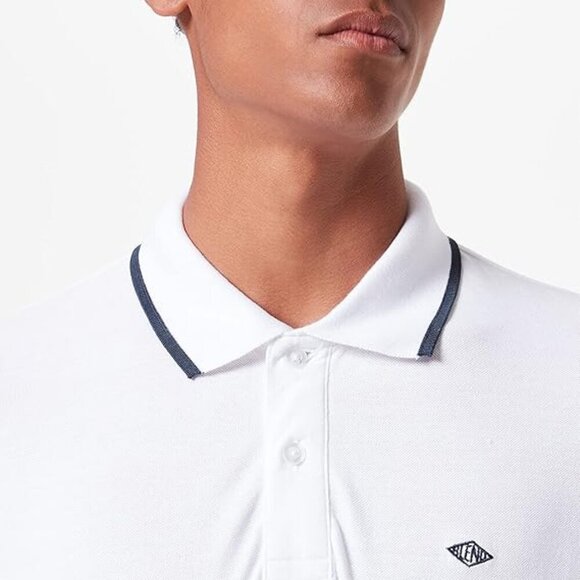 short sleeve white polol from BLEND size large - Picture 13 of 16